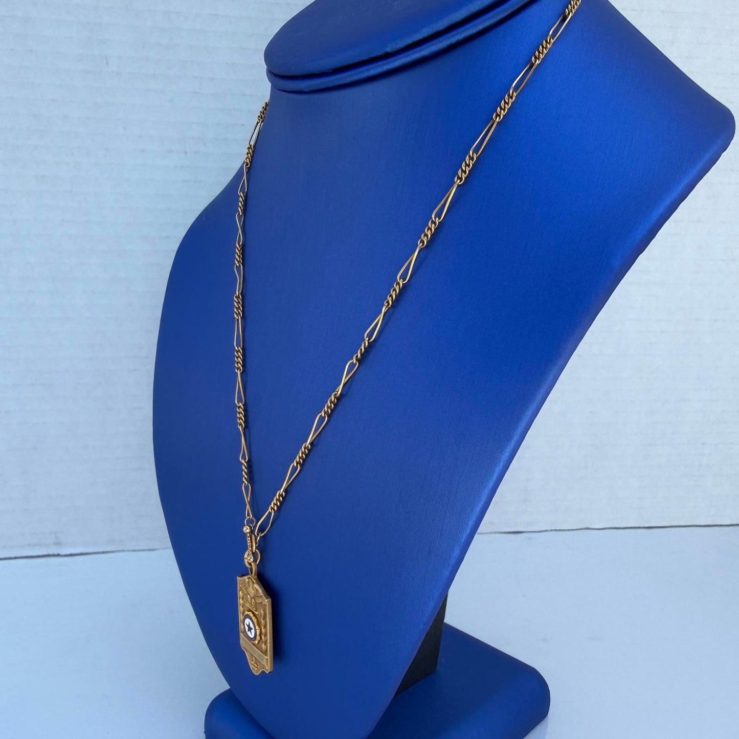 Vintage American Legion Auxiliary Citizenship Award Medal Pendant Vintage chain