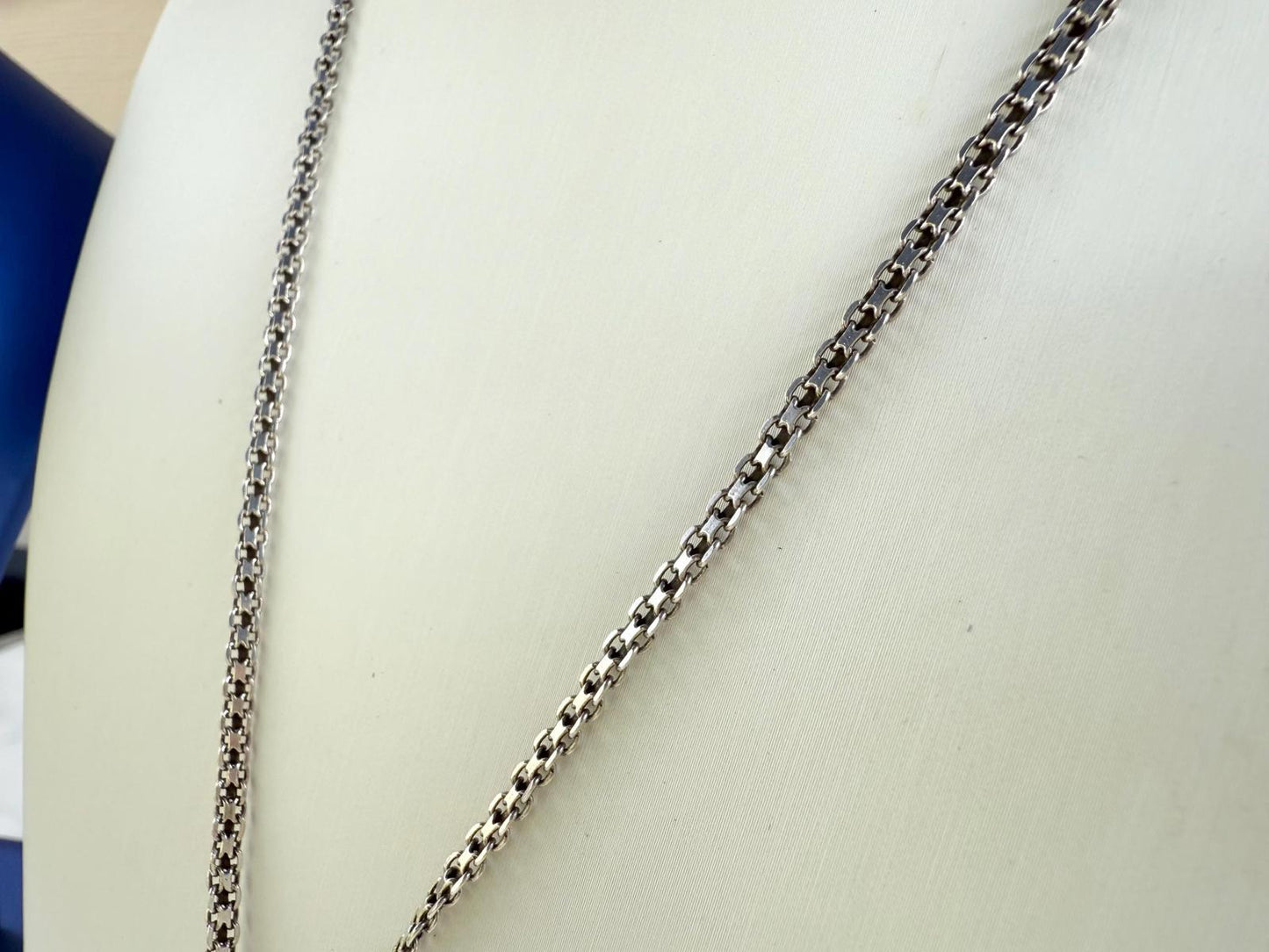 Men’s Sterling Silver Anchor Pendant Necklace. White Trash Charms Large Anchor.