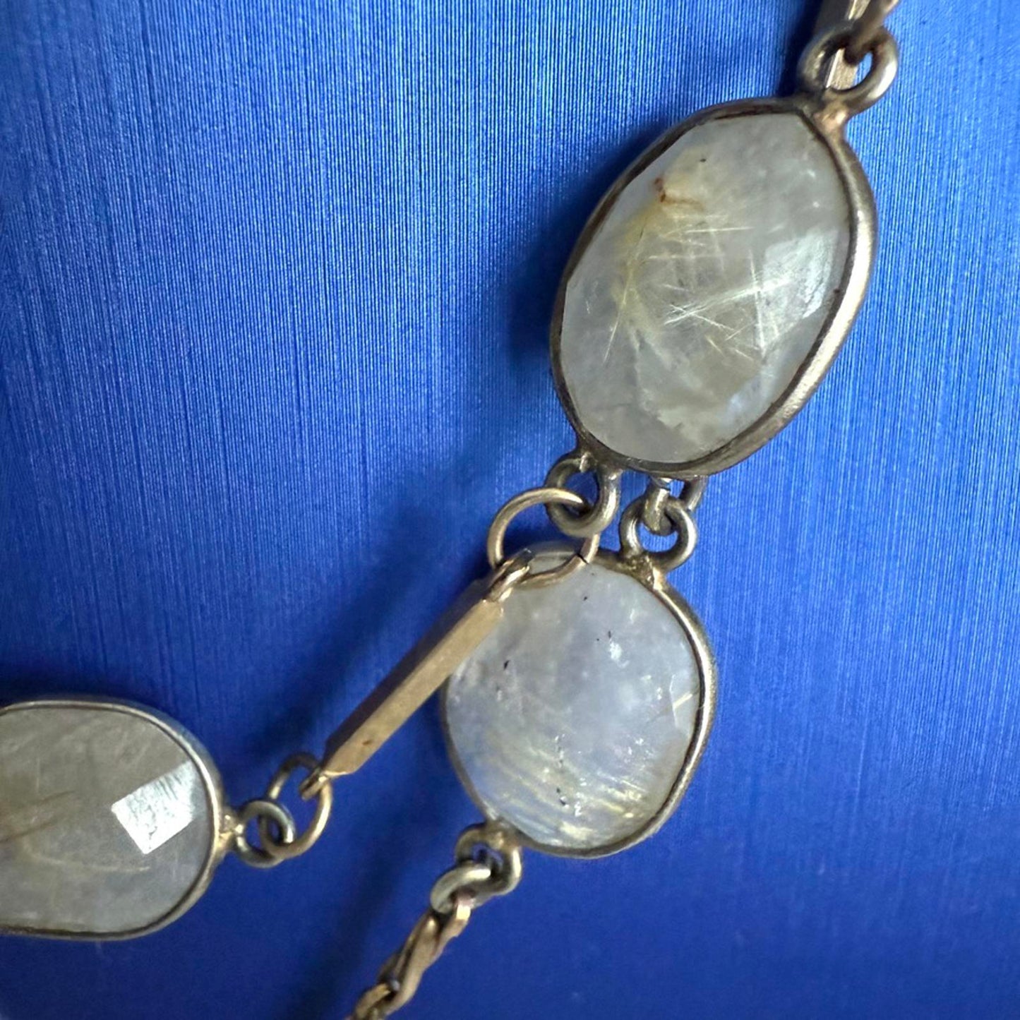 Vintage Gold Cross Pendant Necklace with Citrine Accents
