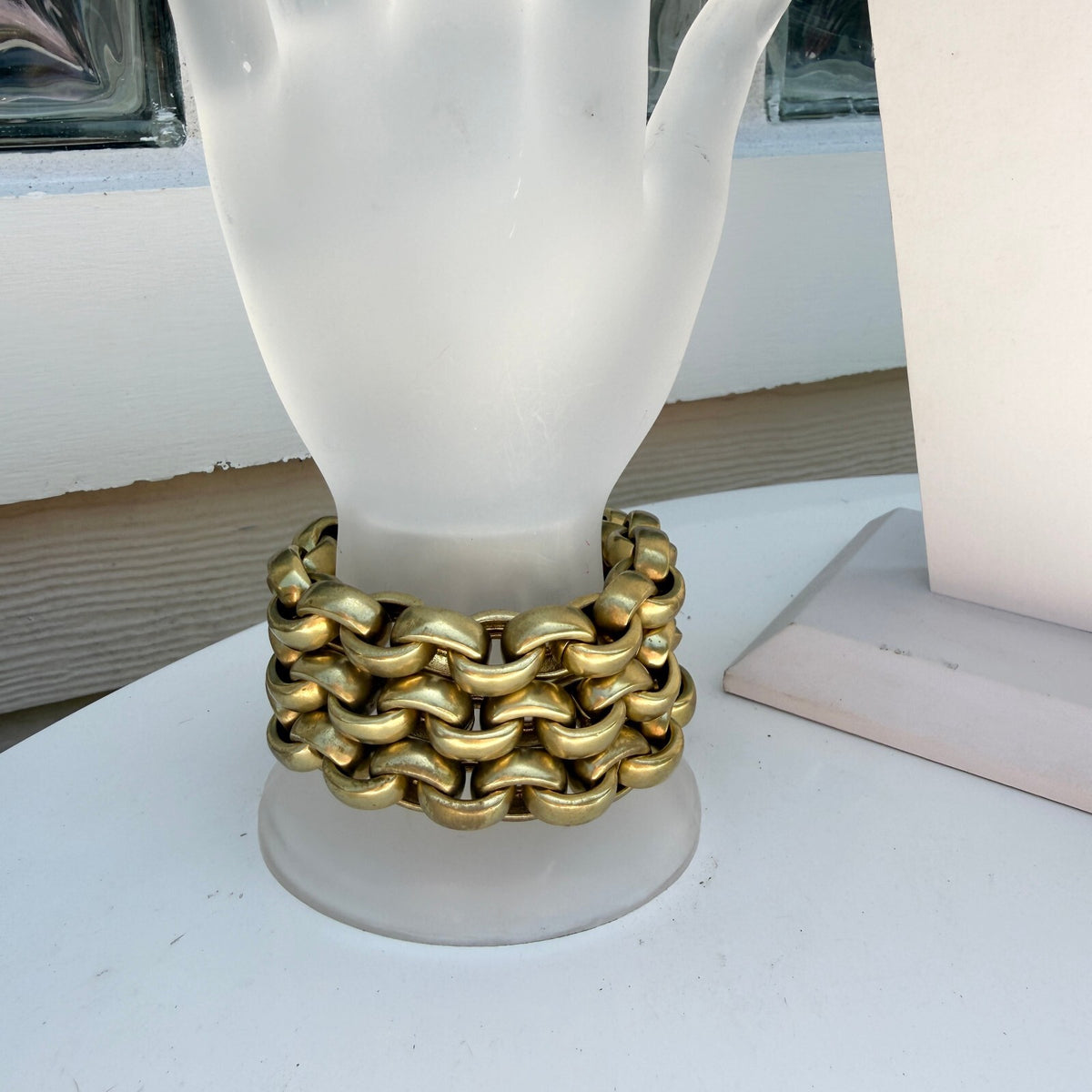 Vintage 70s Chunky Rolo Chain Necklace or 3 Bracelets or 1 Bracelet & 1 Necklace